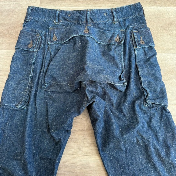 RRL Double RL Ralph Lauren Monkey Pants P44 Mayhews Denim Military *ACTUAL 36x30